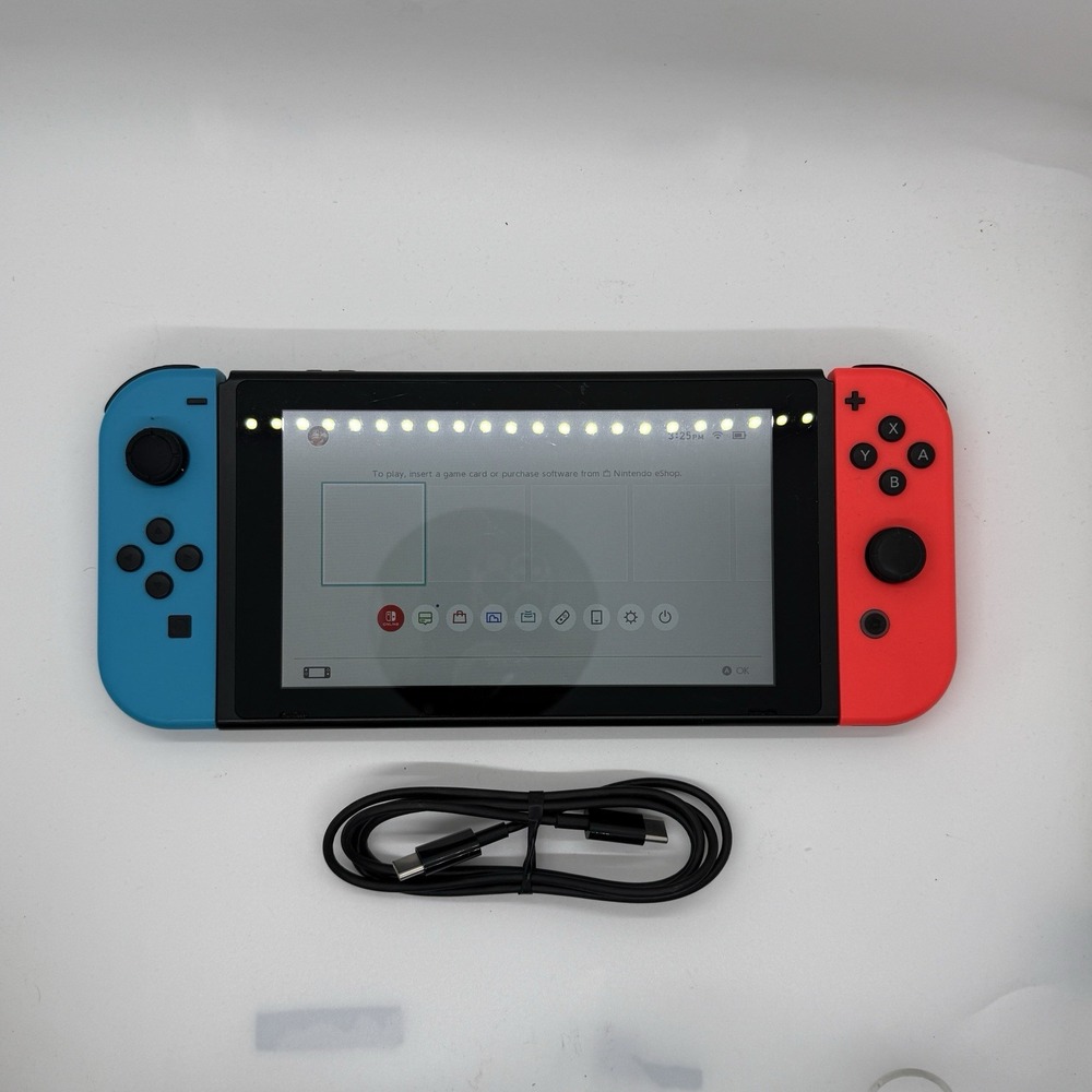 Nintendo Switch with Neon Blue and Neon Red Joy-Con (HAC-001-01)
